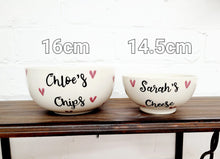 Load image into Gallery viewer, Personalised Bowl Large - Hearts