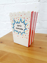 Load image into Gallery viewer, Personalised popcorn holder popcorn bowl