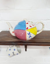 Load image into Gallery viewer, Unique rainbow ceramic teapot