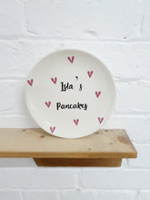 Load image into Gallery viewer, Personalised Pancake Plate - Hearts
