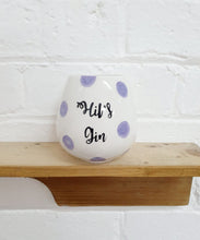 Load image into Gallery viewer, Personalised ceramic gin tumbler for gin lovers.