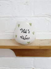 Load image into Gallery viewer, Personalised ceramic wine tumbler for wine lovers.