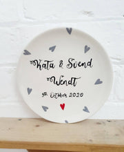 Load image into Gallery viewer, Personalised plate, unique personalised plate  making a perfect personalised gift.