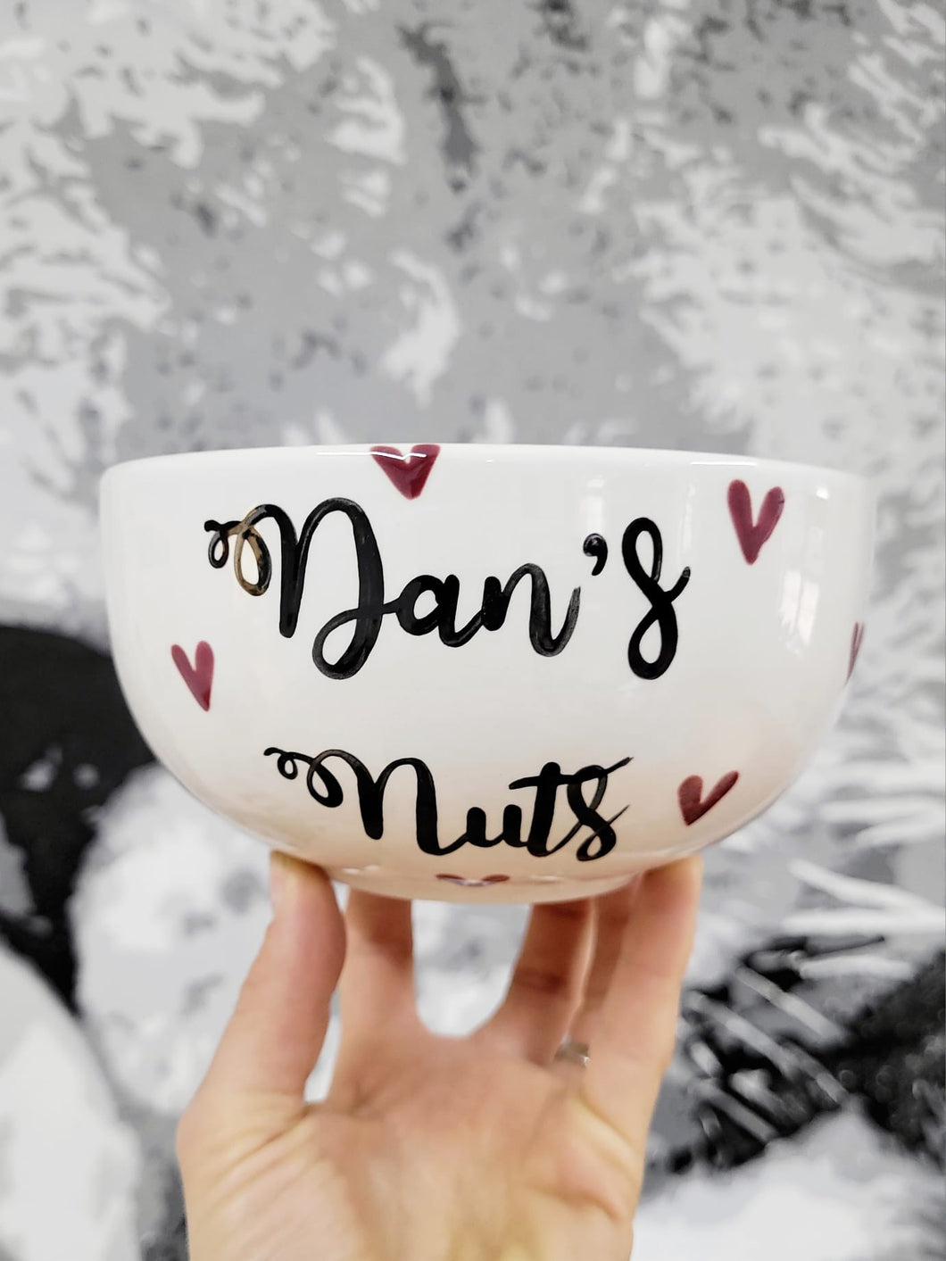 Personalised Bowl Large - Hearts
