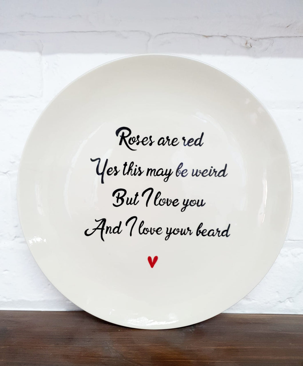 Personalised Valentines Plate