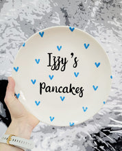 Load image into Gallery viewer, Personalised Pancake Plate - Hearts
