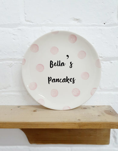 Personalised Pancake Plate - Dotty