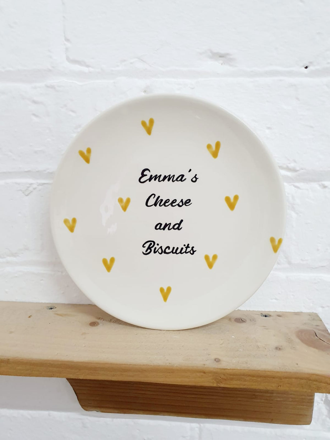 Personalised cheese lover plate. Personalised foodie plate